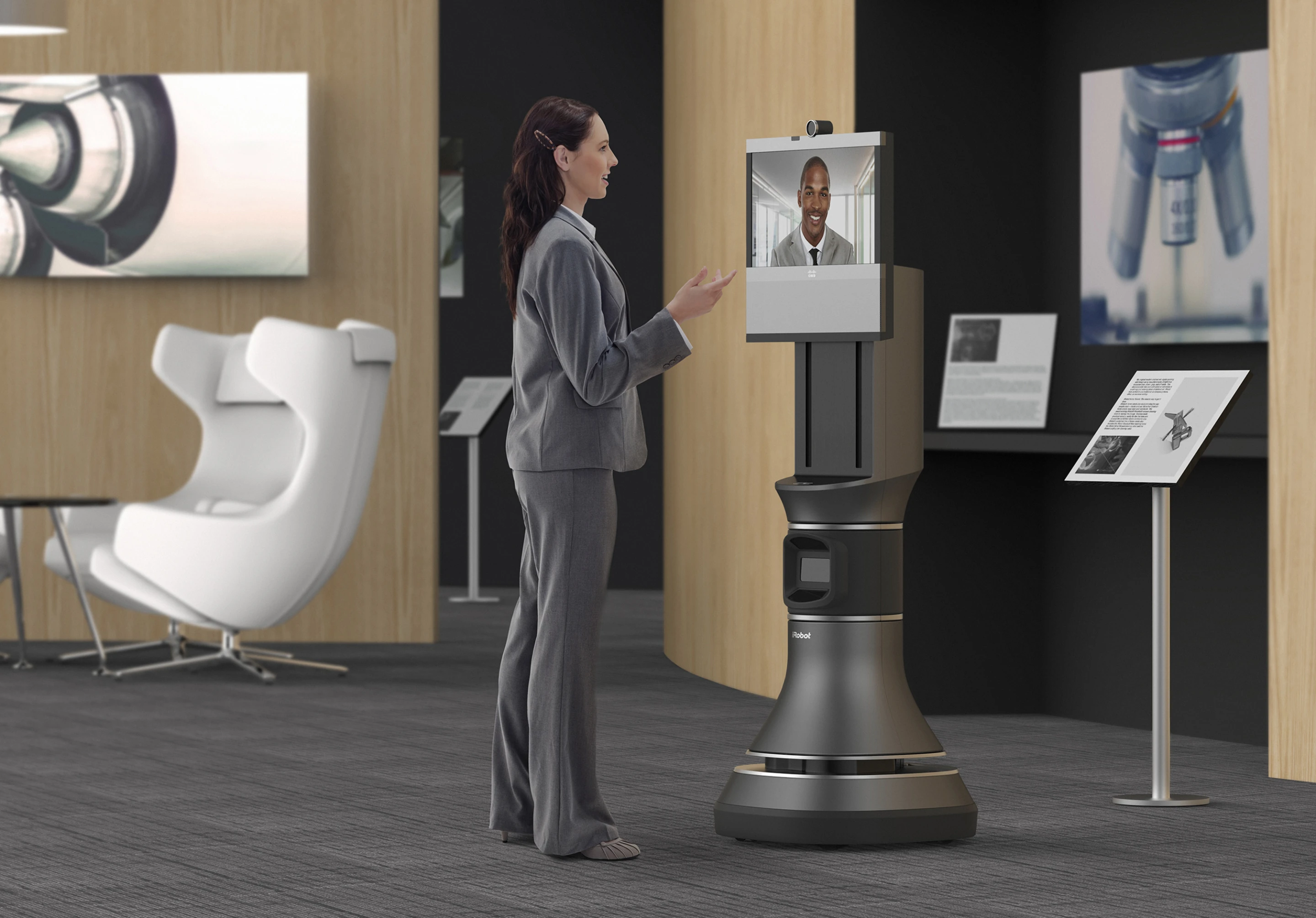 The iRobot Ava 500 is designed for natural interactions