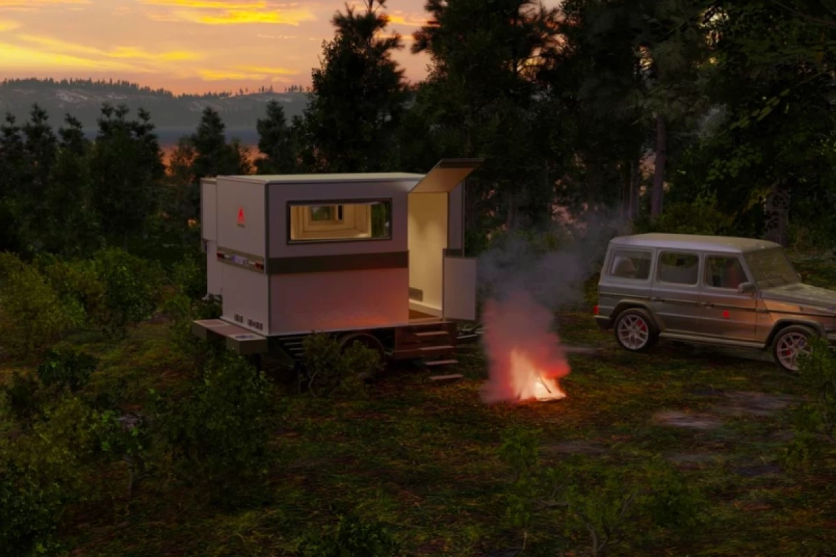 The ICC Offroad FlexCamp rides small but grows into a roomy four-person cabin