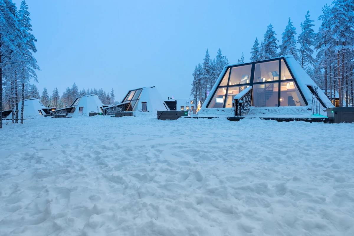 The high-standard glass apartments provide a new way of enjoying the spectacular northern skies