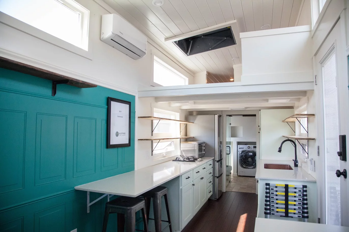 El Gato's interior is decked out in bamboo flooring