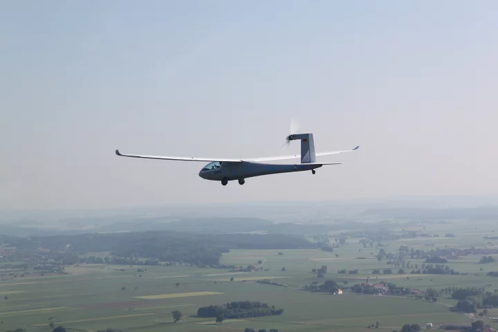 The electric powered eGenius concept demonstrator on its successful maiden flight