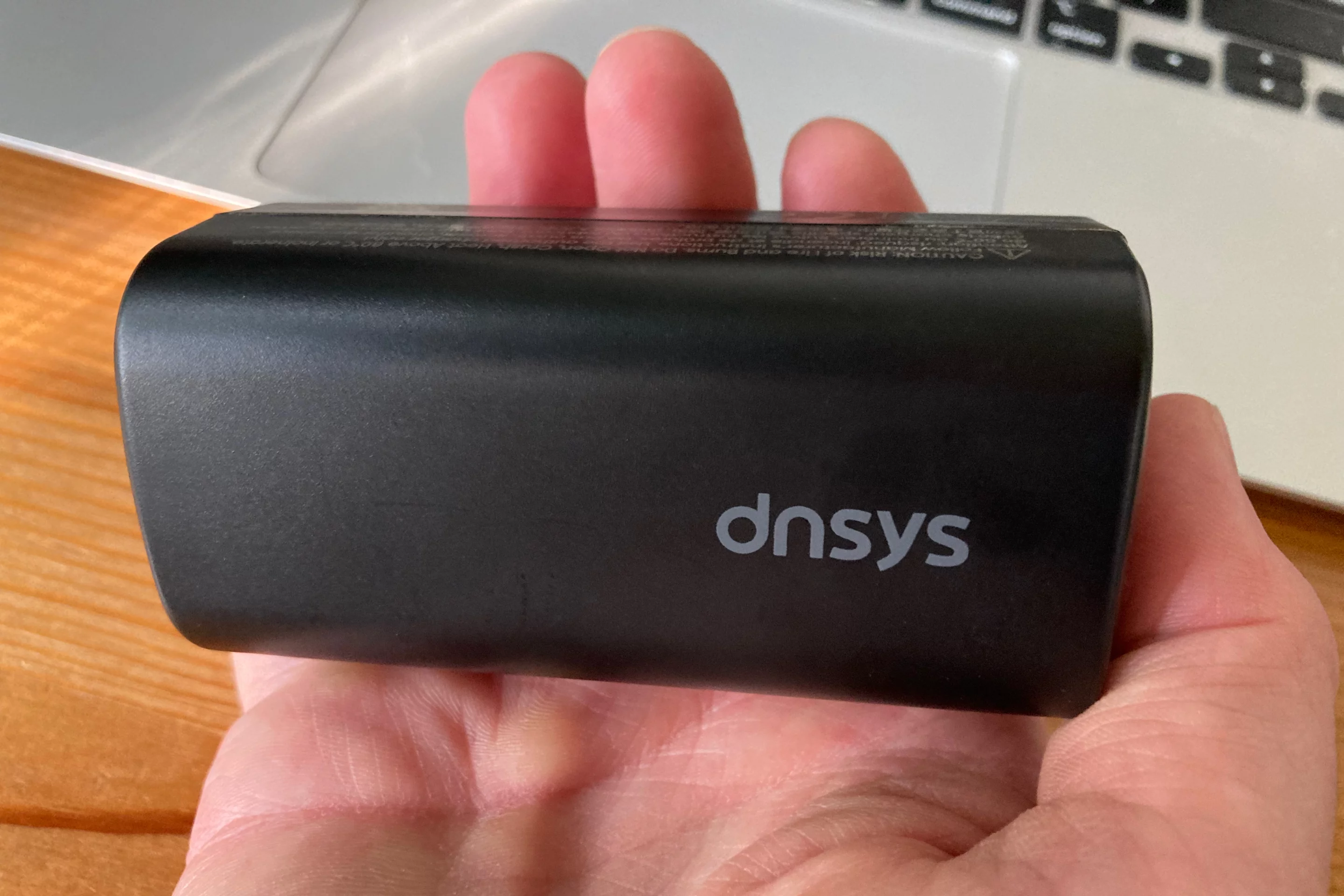 The battery is reasonably small and light