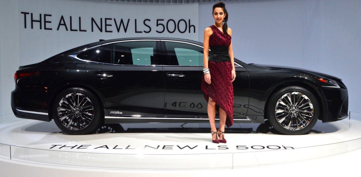 The new look for the Lexus LS is long, low, and statement-making
