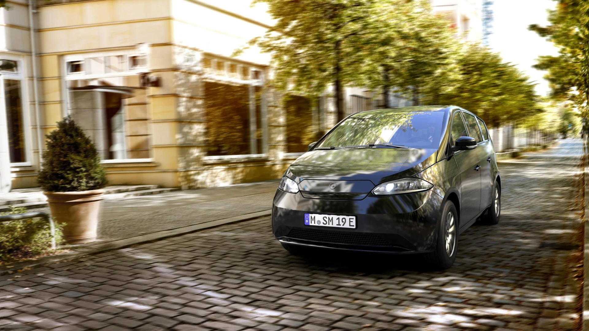 The Sion's 120 kW motor produces 290 Nm of torque, and can go from standstill to 100 km/h in under 9 seconds, on its way up to a top speed of 140 km/h