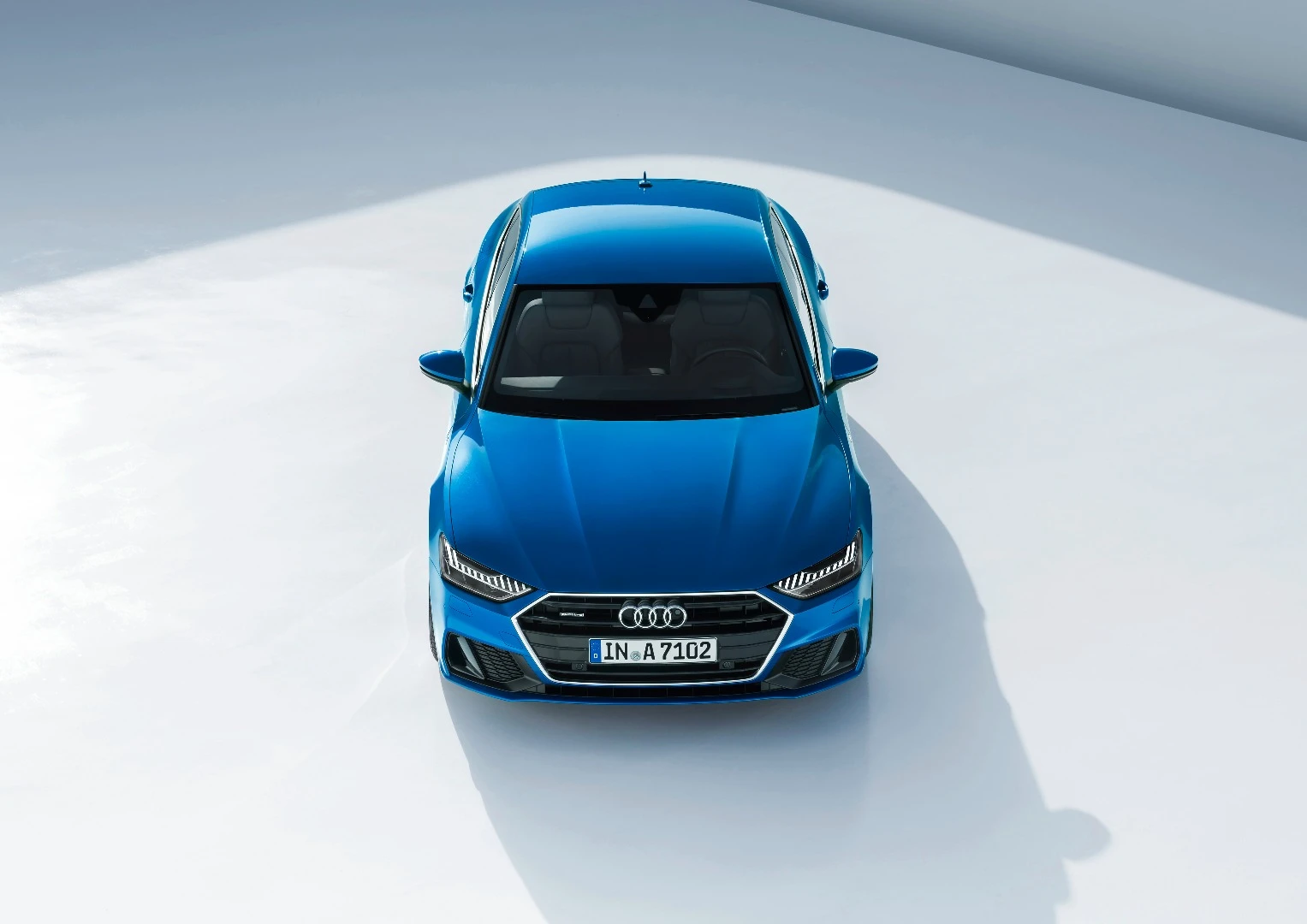 Audi has defined the look of the new A7 Sportback with a variety of sharply cut lines and creases