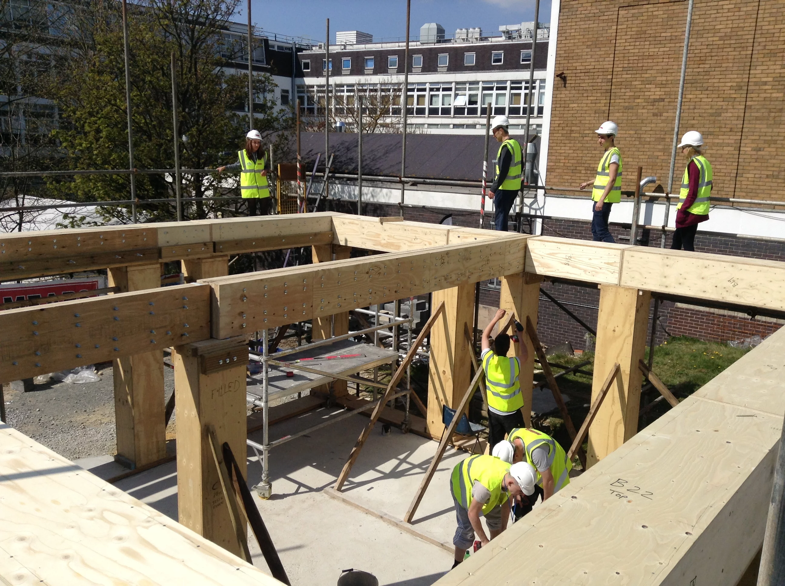 The Waste House during construction (Photo: BBM)