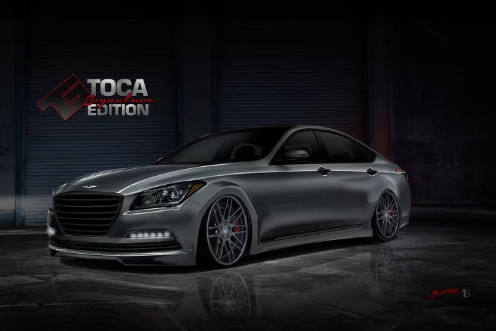 The Hyundai Genesis Steel Phoenix makes 600 hp thanks to a Garrett twin-turbo setup