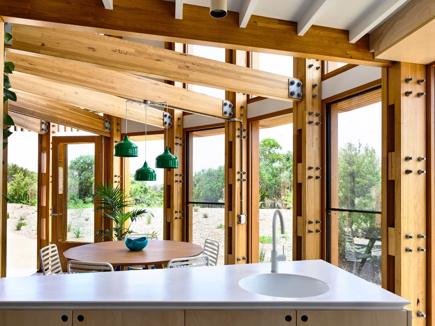 St Andrews Beach House's interior looks very light-filled and open