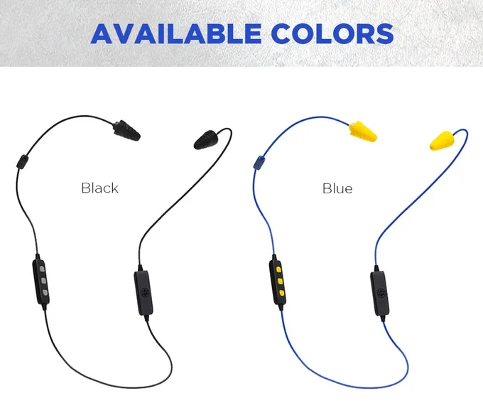 Available in black or blue