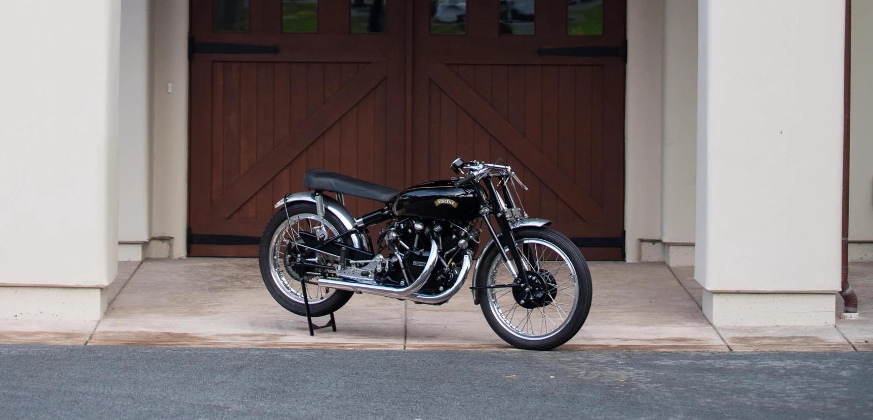 The Ex-Ed LaBelle road racer and drag bike 1952 Vincent Black Shadow Special is expected to sell for $200,000 to $240,000