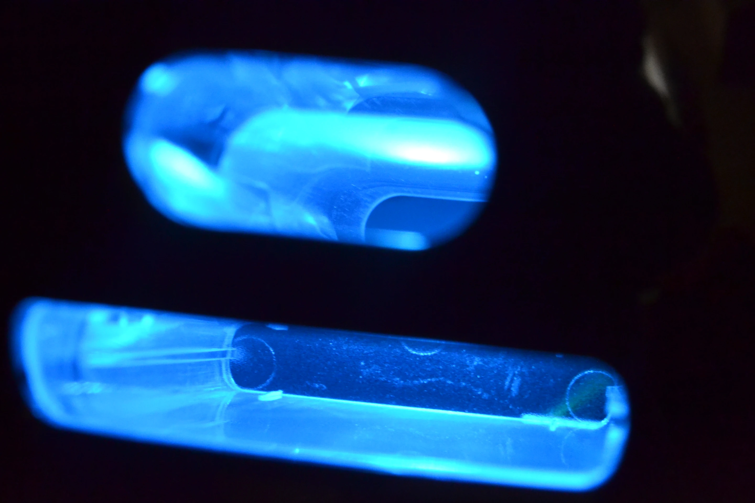 Light also streams out of the bass port and remote cradle at the back