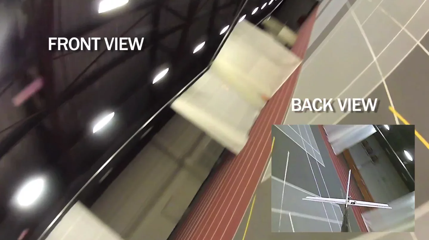 Images from the UAV's onboard cameras