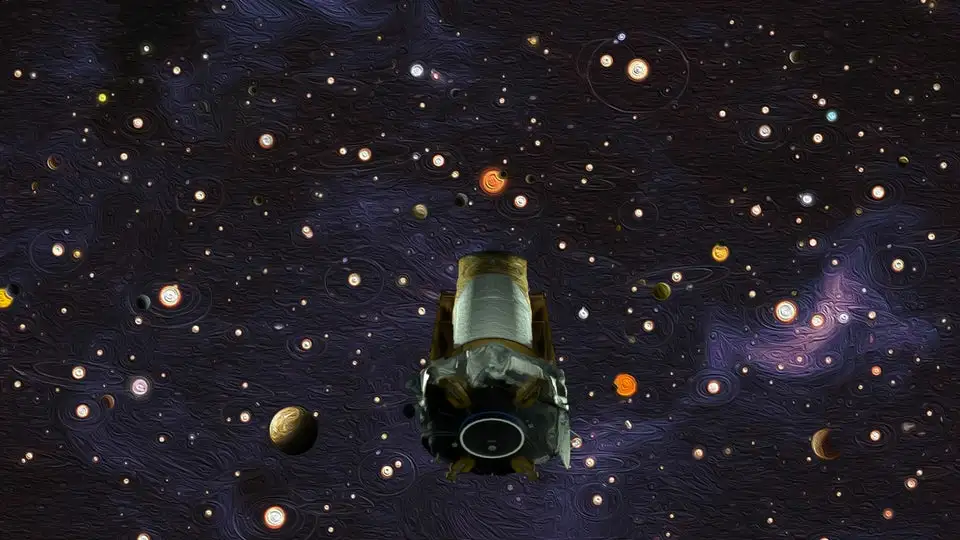 Artist's impression of the Kepler Space Telescope