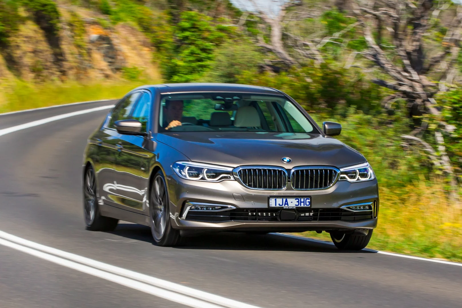BMW 530d on the road