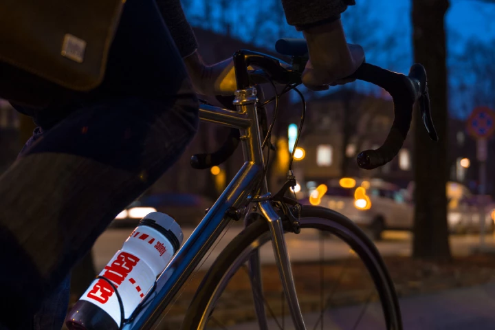 The Candea bottle holds water, and emits light