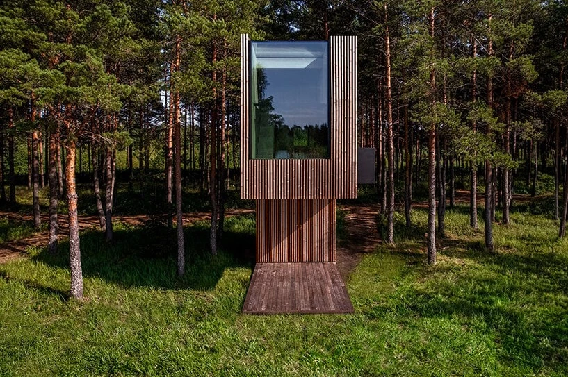 Located in the heart of a lush Estonian forest, the Piil Treehouse offers its occupants a unique vantage point