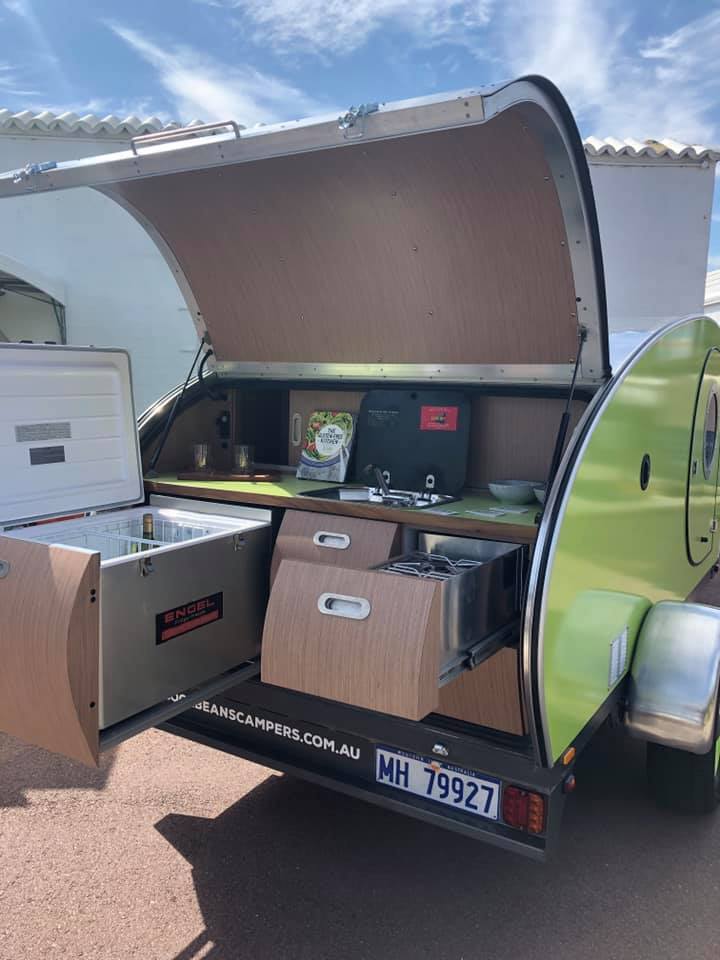 Cool Beans adds extra curves and color to the humble teardrop trailer