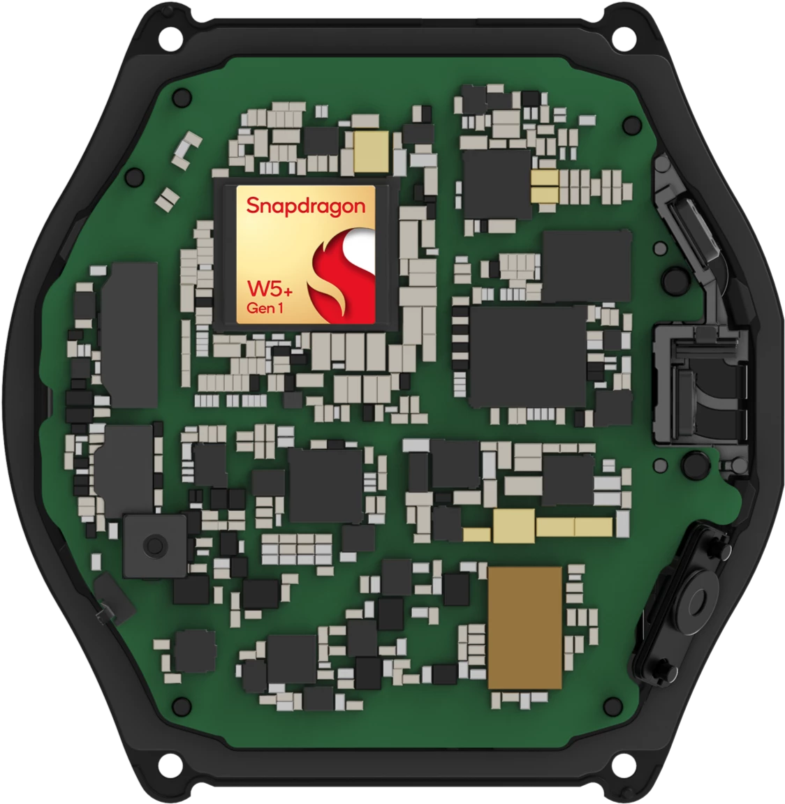 The TicWatch Pro 5 runs Wear OS 3, features Snapdragon W5+, comes with 2 GB of RAM and 32 GB on storage