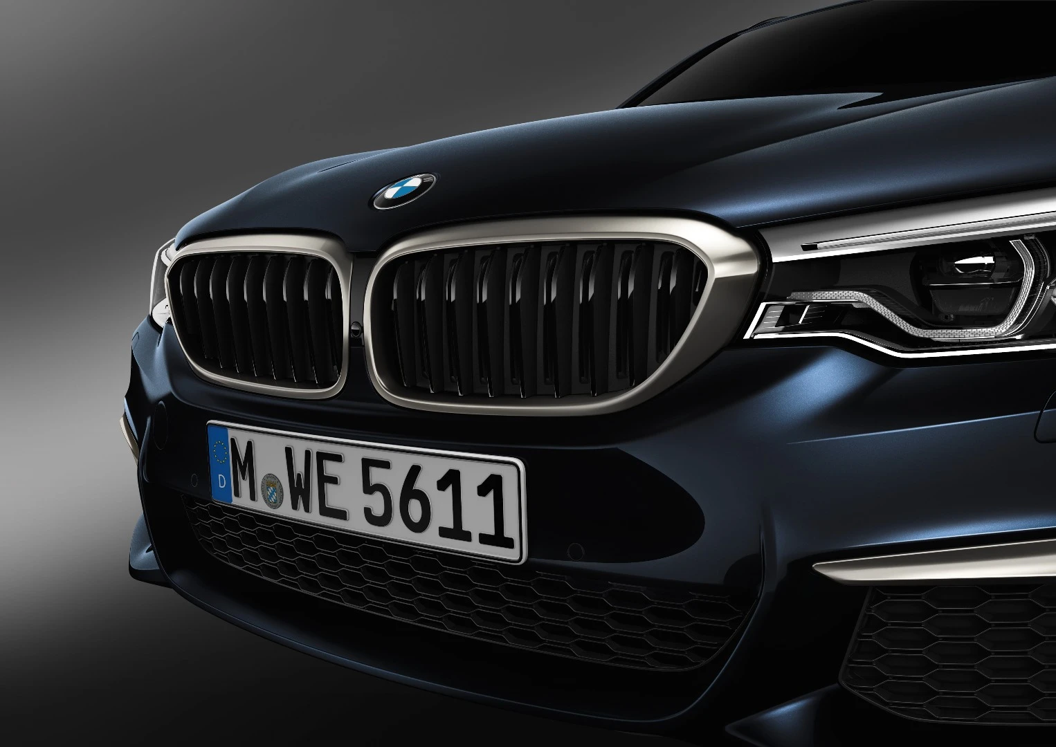 A closer look at the nose of the M550d xDrive