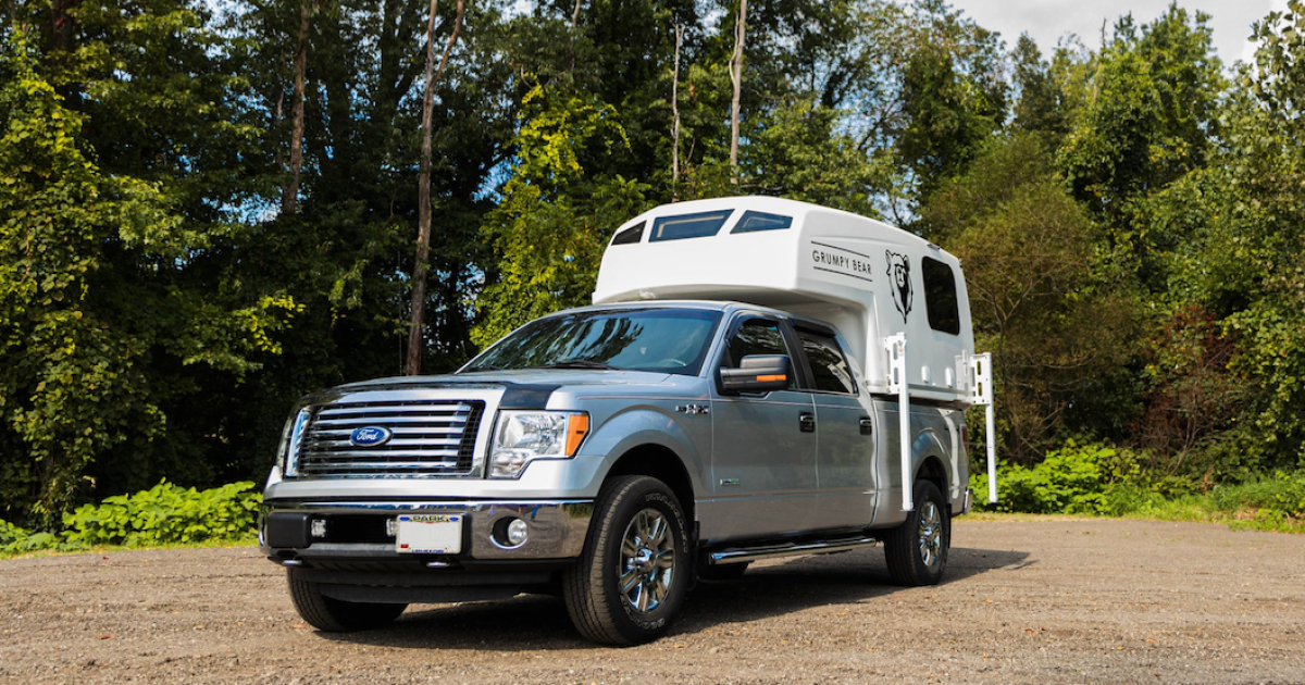 Slick Spacecap fiberglass RV is peak 70s truck camping, made for today Slick Spacecap fiberglass RV is peak 70s truck camping, made for today