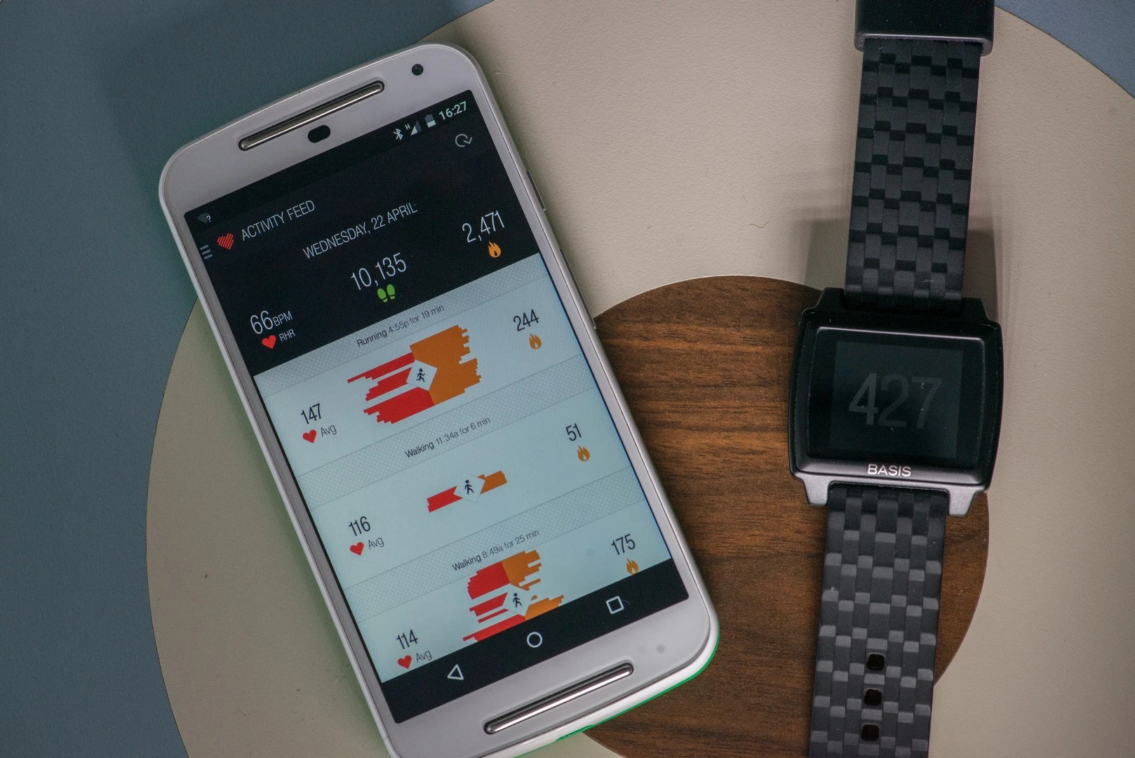The Basis Peak smartphone app makes it easy to see your activity levels (Photo: Simon Crisp/Gizmag.com)