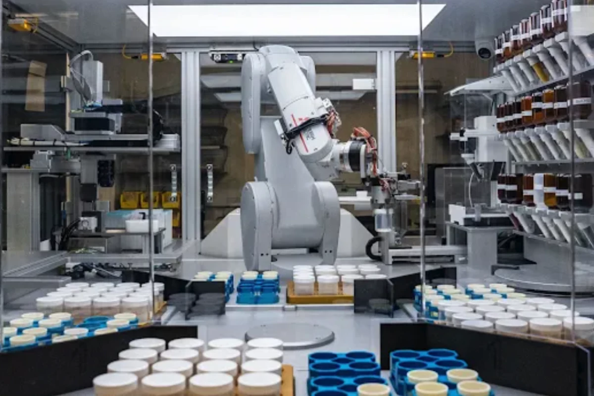 A robotic lab at Berkeley has already created 41 of the 380,000 new inorganic crystals discovered by Deepmind's GNoME AI