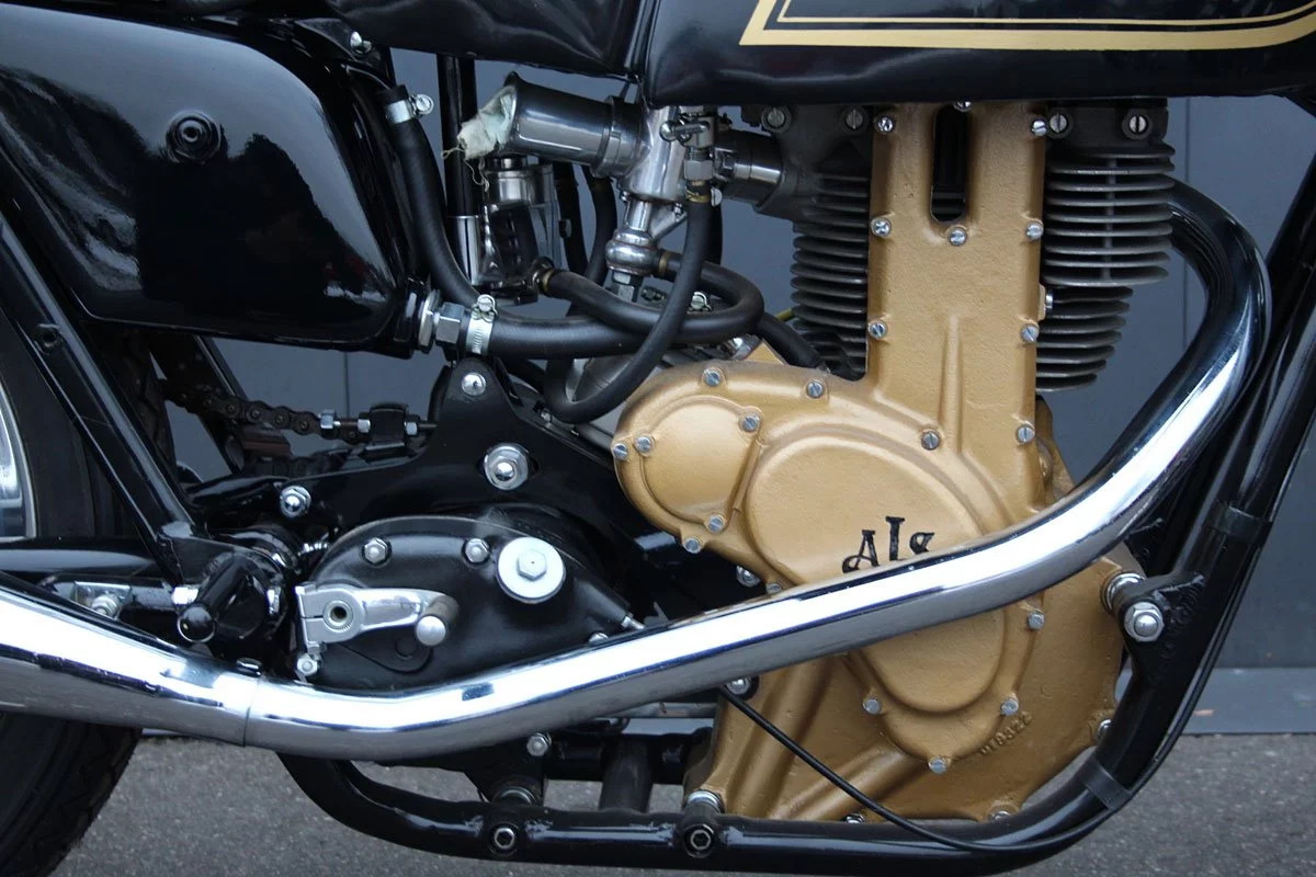 AJS 7R 350cc from the Bernard Guérin Collection on the Movendi web site.