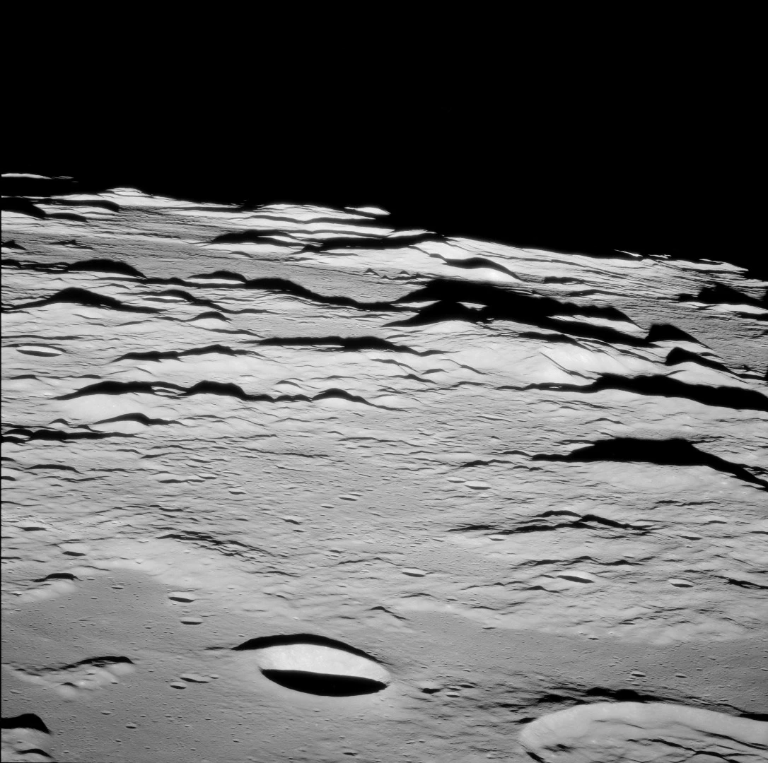 Sabine and Schmidt Craters as seen from Columbia