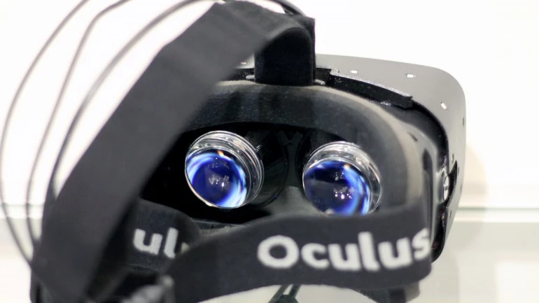 The 'Crystal Cove' prototype of the Oculus Rift, which the DK2 is almost entirely based on (Photo: Will Shanklin/Gizmag.com)