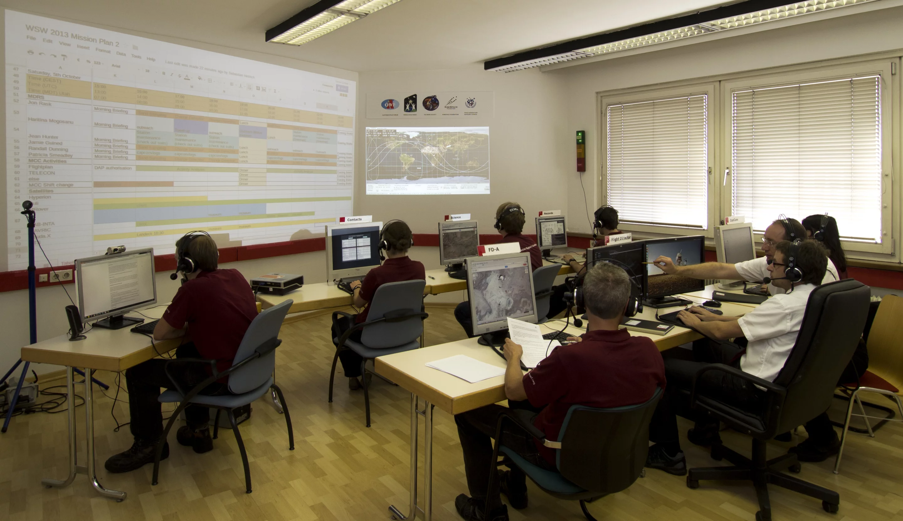 Mission Control Center, Innsbruck, Austria (Photo: OeWF/Paul Santek)