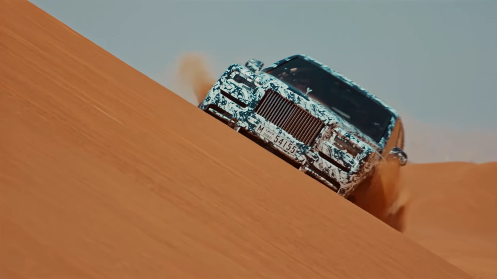 Rolls Royce's Project Cullinan going for a fang in the sand dunes