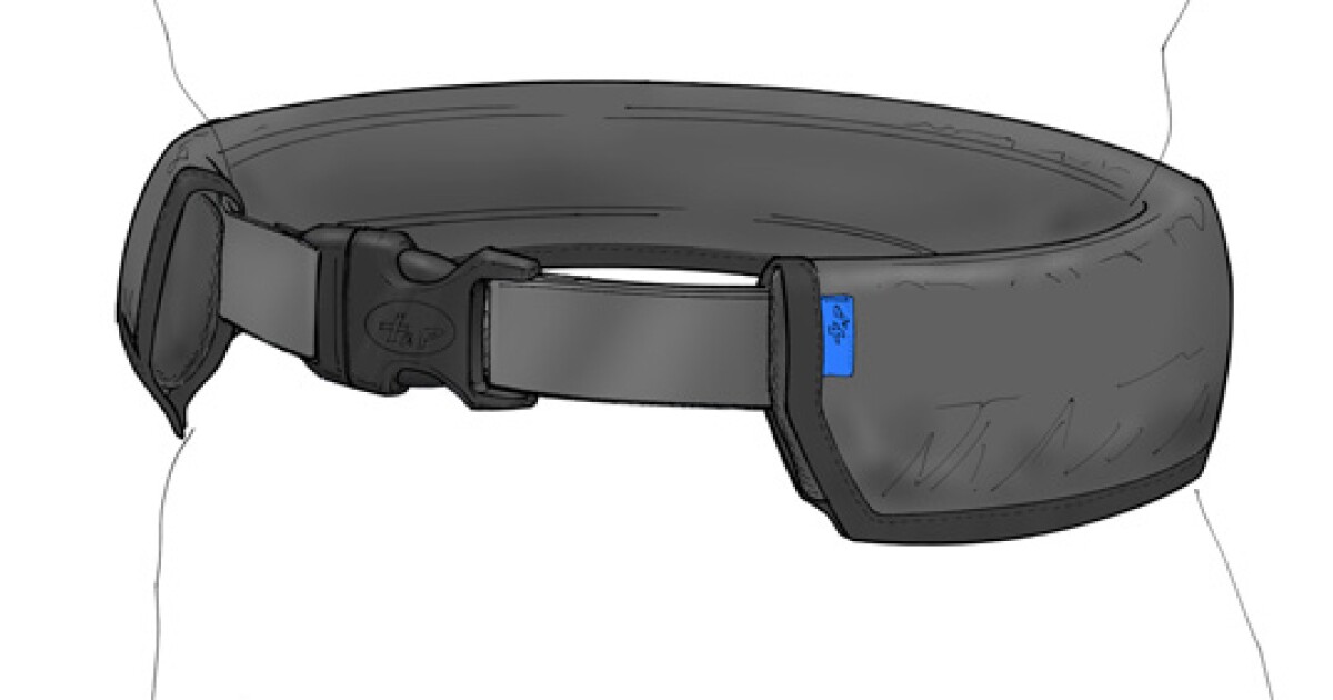 Wearable airbag designed to protect seniors when they fall