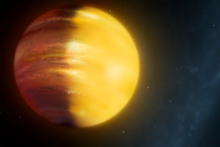 An artist's rendering of gas giant HAT-p-7b.