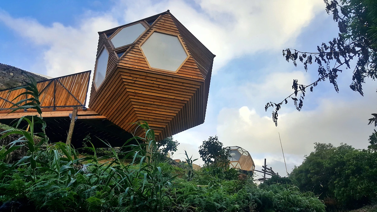 The smallest EcoPod measures just 15 sq m (161 sq ft) and doesn't include a toilet or kitchen facilities other than a refrigerator