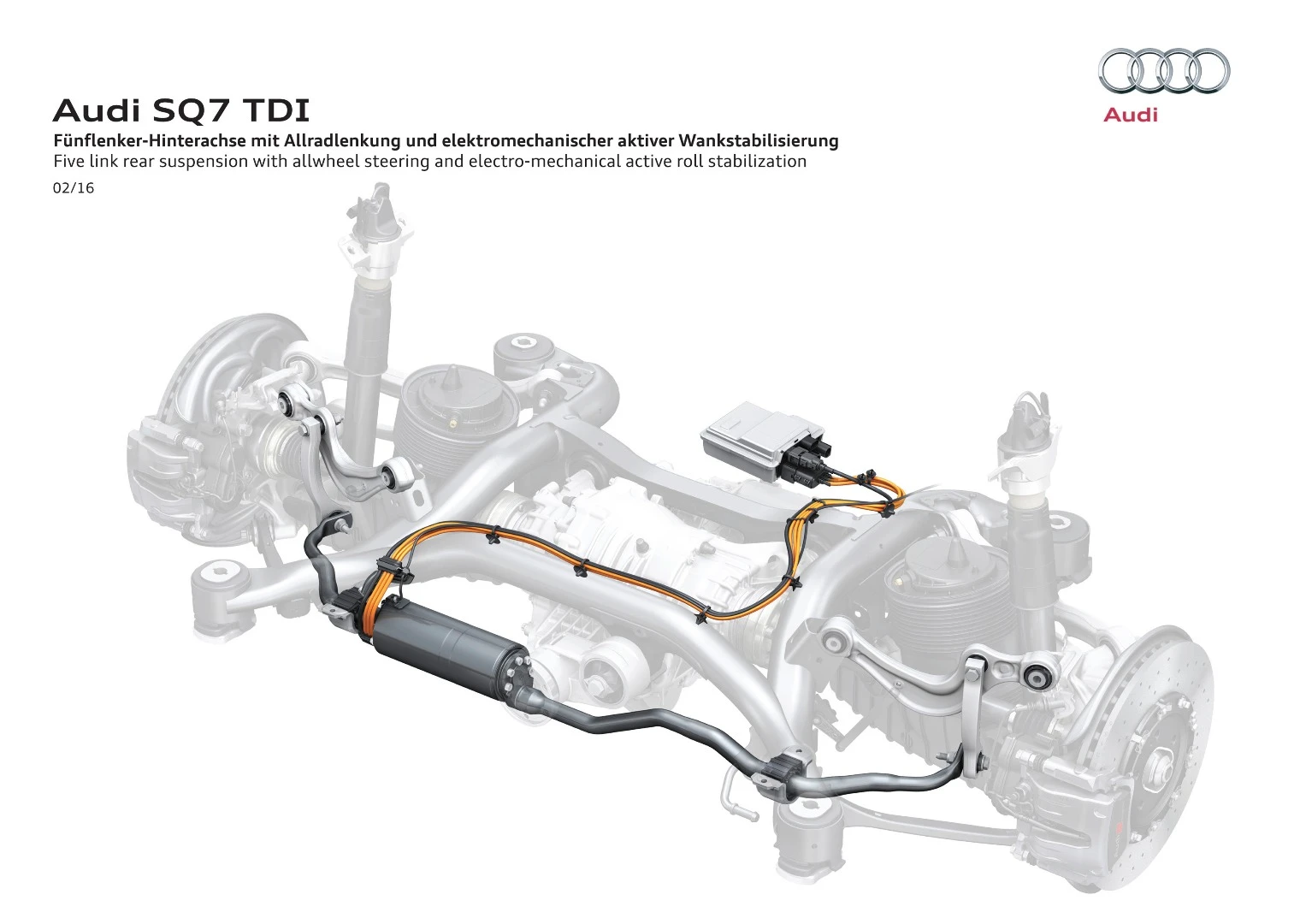 The car's active anti-rollbars mean it should offer a comfortable ride on rough roads, but also be able to handle itself in the bends