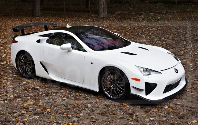 This 2012 Lexus LFA Nürburgring Package set a new world-record price for the Lexus marque when it sold for $825,000 at Gooding & Co, but was still well shy of the world-record price of the Lexus parent company (Toyota) record of $1,155,000 set by a 2000GT in 2013.