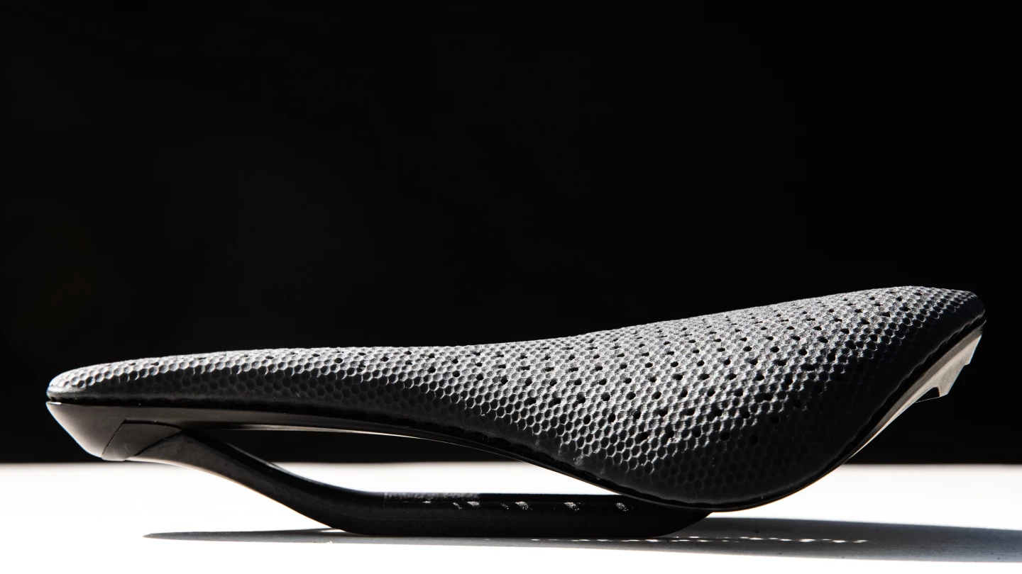 The saddle is reportedly the world's first 3D-printed elastomer model