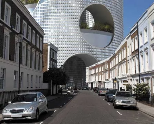The proposed London Supertower could hold up to 100,000 people.