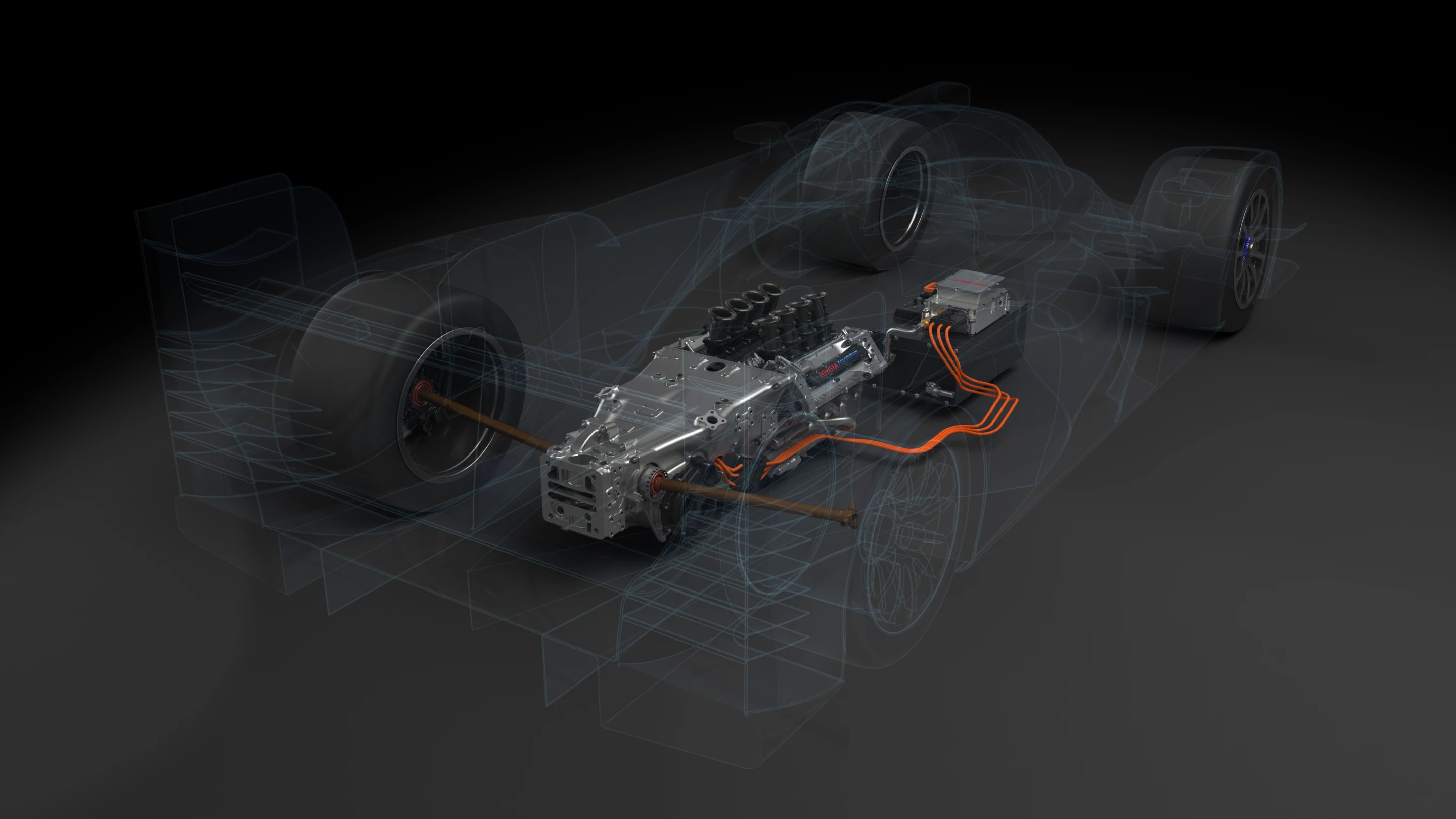 The TS030 uses an electric motor to augment the 530-hp engine