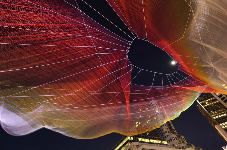 The installation is called Skies Painted with Unnumbered Sparks