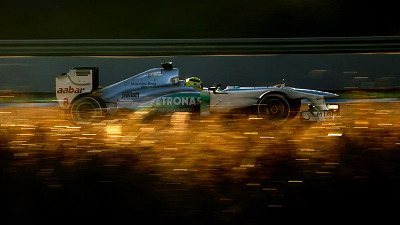 Last year's 2011 Mercedes AMG Petronas F1 car
