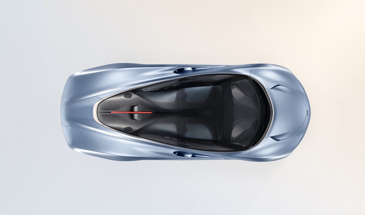 McLaren Speedtail: the cabin takes on a teardrop shape when seen from above