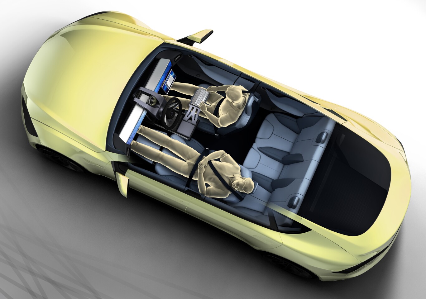The Rinspeed XchangE concept's focus is on the interior of a fully autonomous car