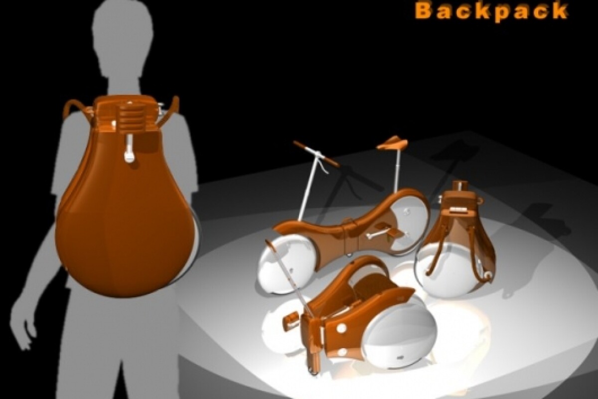 Bikepack the bicycle that folds into a backpack