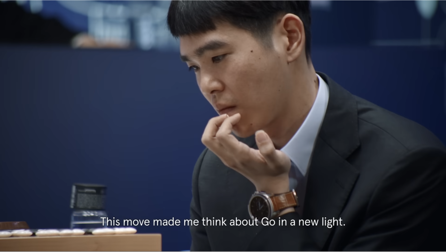 AlphaGo soundly defeated many-times world-champion Go master Lee Sedol in 2016, using strange moves that would be incredibly rare from a human opponent – and indeed, that evolved the human understanding of the game