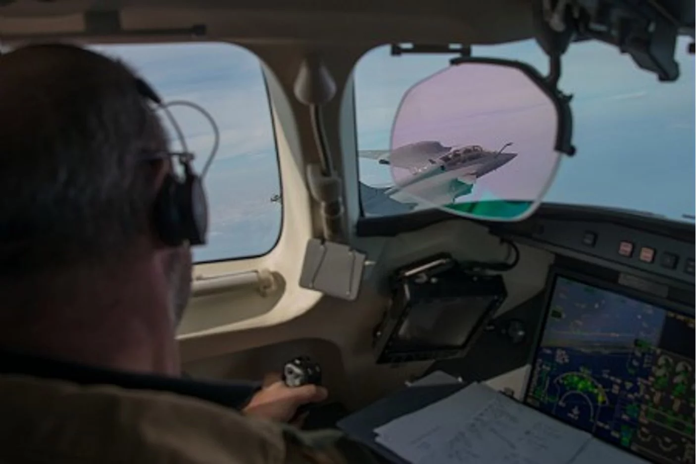 Observing the March test flight