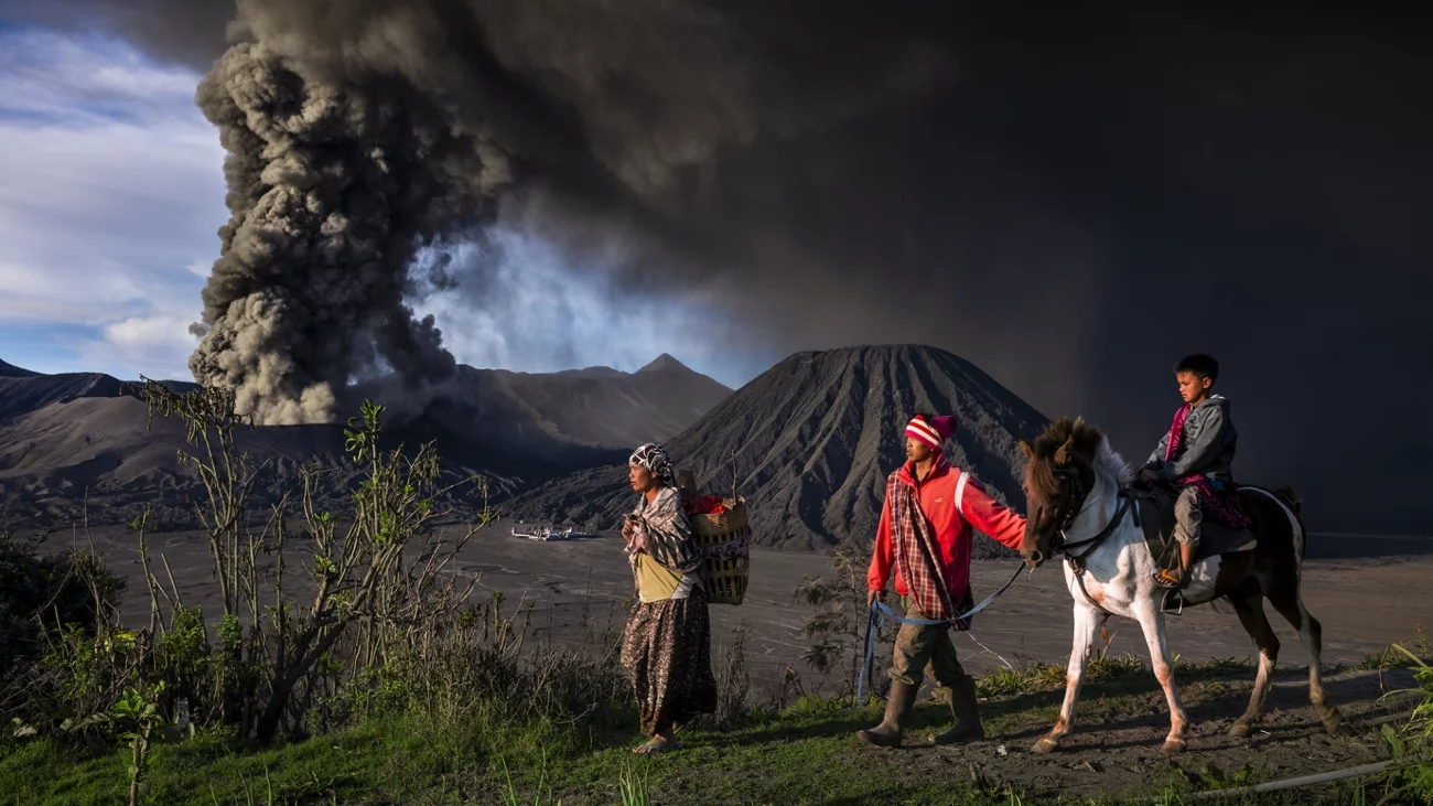 Remarkable Artwork - Journeys & Adventures. Life Goes On. Mt. Bromo erupted for exactly one year from November 12, 2015 to November 12, 2016. Bromo Tengger Semeru National Park