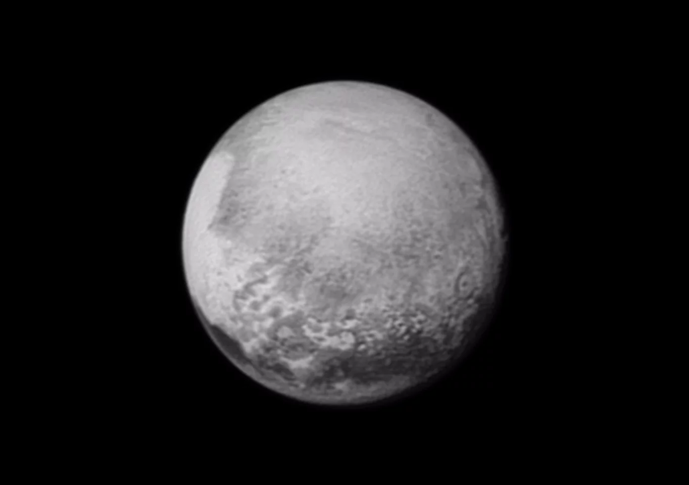 Pluto as seen from New Horizons on July 13