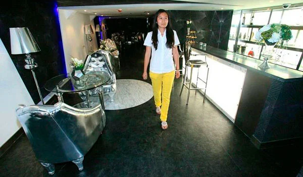 Onboard the Tianjin Aircraft Carrier Hotel in China