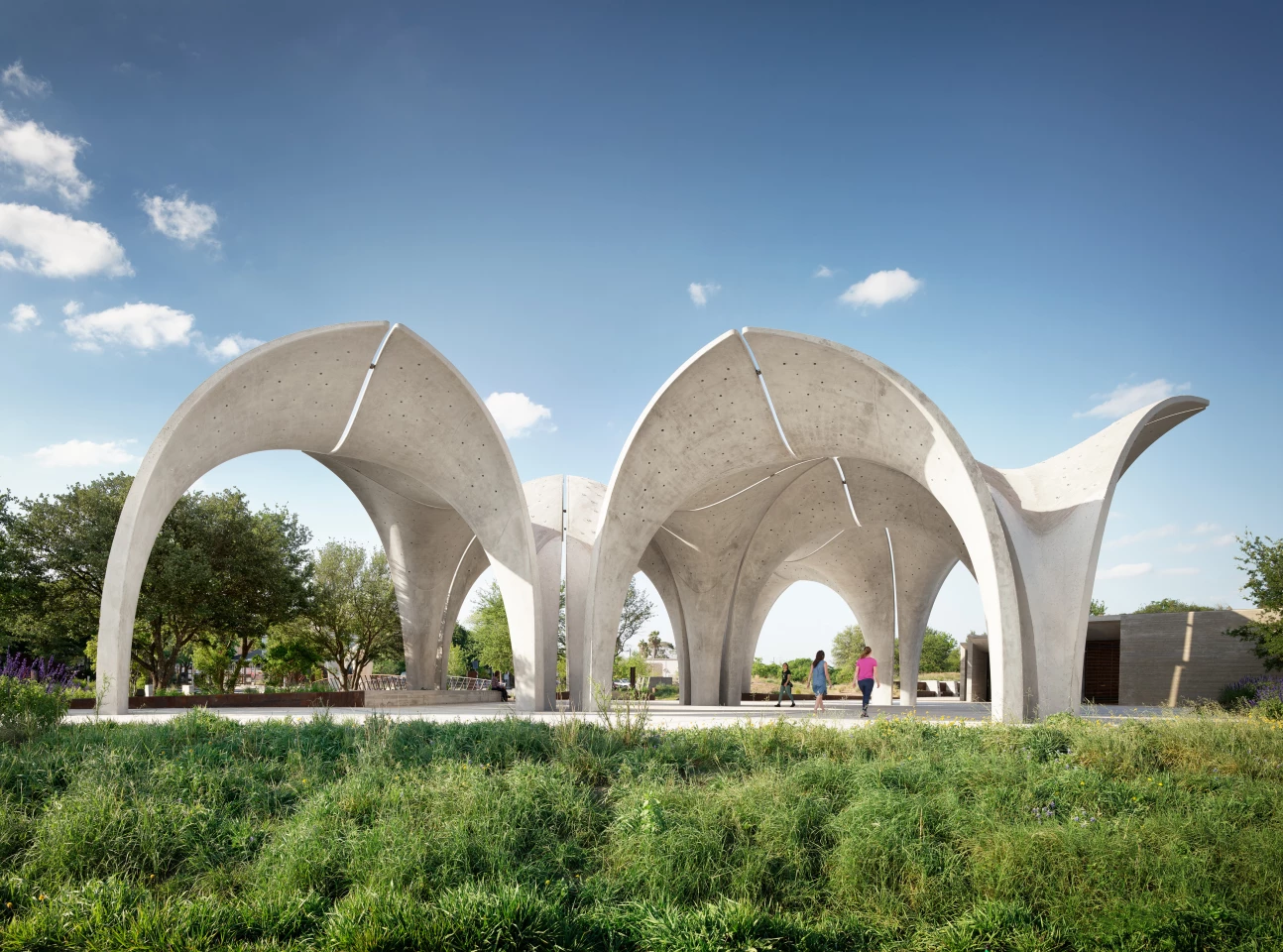Confluence Park was designed by Lake|Flato Architects + Matsys and is located in San Antonio, Texas